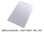 Design shower tray, with corner drainage at 17 x 17 cm, Width 100 to 200 x l. 70 to 100 cm, anti-slip, made to measure to the cm, FREE DELIVERY